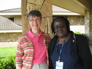 Kate Campbell and Caroline Abeja Apunyo