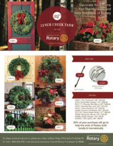 Lawrence Central Rotary Wreath Sale 2016