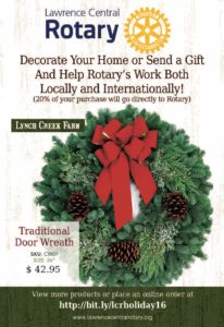 Lawrence Central Rotary Weath Sale 2016