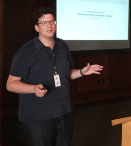 Jay Holley shares an update about Lawrence Kids Calendar.